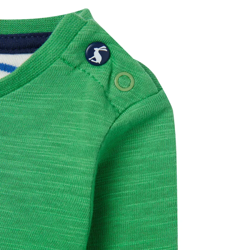 Joules Baby Tate Artwork T-Shirt - Green Cow-3